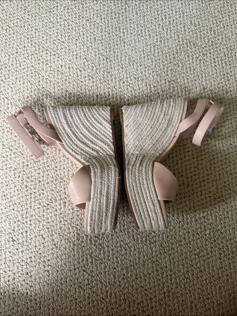 Binni Bini Blush Espadrille Wedge Sandals